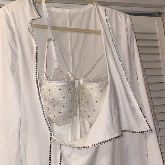 🔥Leader of the pack Diamonds hot drill high side split dress.🔥 - Picture 5 of 6